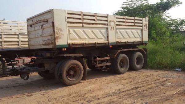 ขายรถพ่วงสิบล้อดัมพ์ Isuzu เครื่อง 270 แรง ปี 51 กระบะดัมพ์สามมิตร ลูก 3 เพลายัดยาว 6 เมตร ยังไม่ลงเล่ม