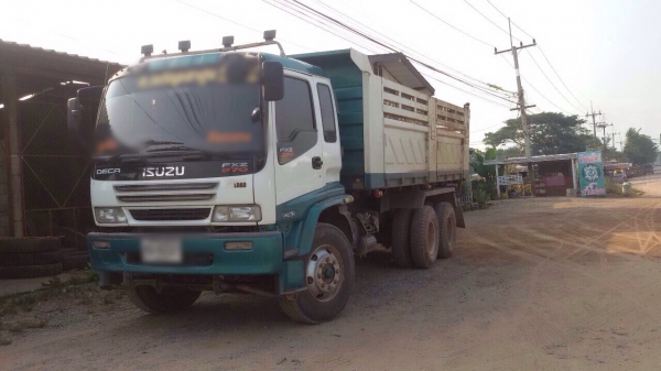 ขายรถพ่วงสิบล้อดัมพ์ Isuzu เครื่อง 270 แรง ปี 51 กระบะดัมพ์สามมิตร ลูก 3 เพลายัดยาว 6 เมตร ยังไม่ลงเล่ม