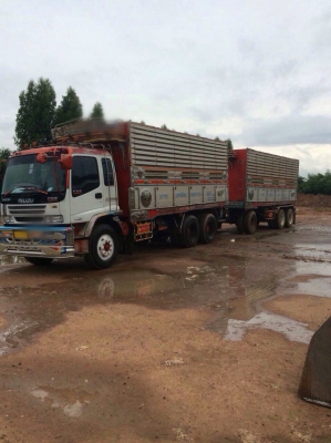 ขายรถพ่วงสิบล้อดัมพ์ Isuzu เครื่อง 320 แรง ปี 50 กระบะมิเนียมอู่สหกิจ ลูก 3 เพลายาว 6.80 เมตร