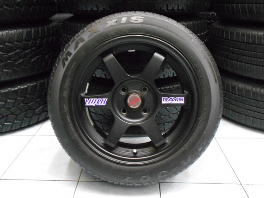 ขายล้อแม็ก TE37 ขอบ 15(4/100)พร้อมยาง Maxxis 175/60/15 ปี 12/เทิร์นได้ ใส่ฟรี ส่งฟรึค่ะ