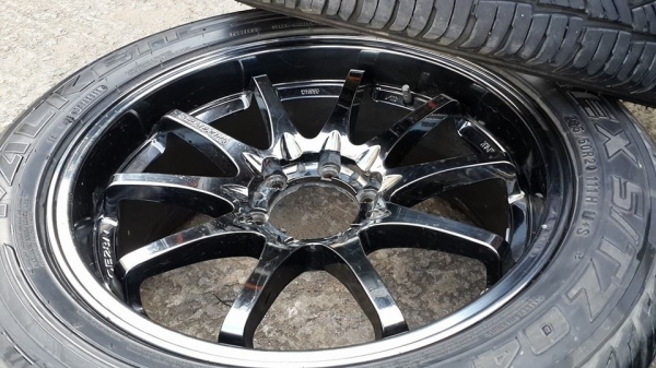 CE28 ขอบ 20 แบล็คโครม พร้อมยาง Falken(japan) ปี11 สวยๆดอกเต็มๆ