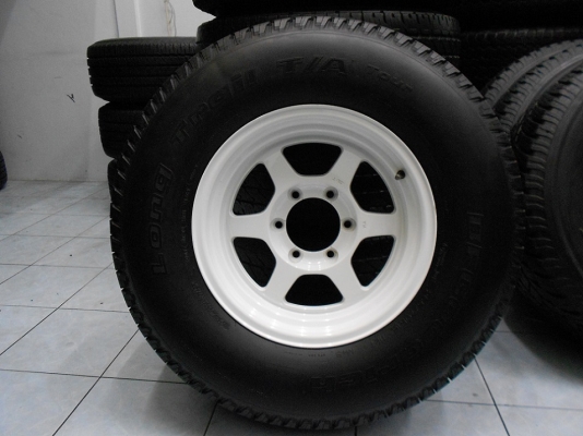 ขายล้อแม็ก TE37X ขอบ 16&times;8 ET0 พร้อมยาง BF 265/70/16 ปลายปี 09/เทิร์นได้ ใส่ฟรี ส่งฟรีค่ะ