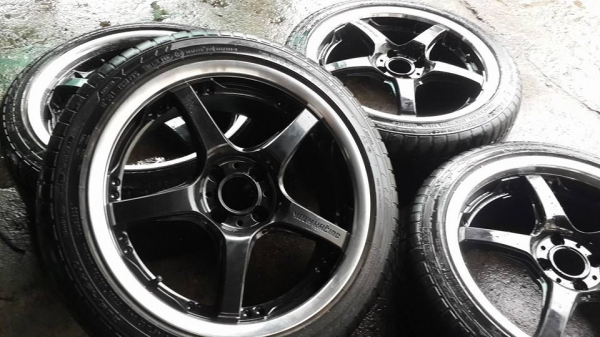 Volk GTS ขอบ 17 4รู100 พร้อมยาง 205/45/17 ปี11