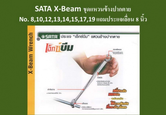 SATA X-Beam ประแจแหวนข้างปากตาย สุดยอดนวัตกรรมใหม่ SATA X-Beam ประแจแหวนข้างปากตาย สุดยอดนวัตกรรมใหม่