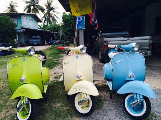 รับสั่งทำ Vespa และบริการหลังการขาย ร้าน Pong_Motor_Classic รับซ้อม ปะผุ ผ่นสี ขายซาก บริการครบวงจร