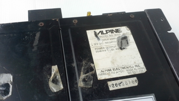 แอมป์ Alpine 4Ch Model 3553 เสียงนุ่มใส มือสองญี่ปุ่น