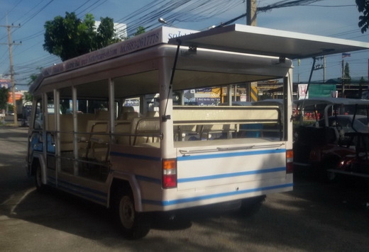 รถไฟฟ้าโซล่าเซลล์ 24 ที่นั่ง รถชมวิวไฟฟ้าโซล่าเซลล์ 24 ที่นั่ง