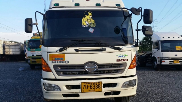 HINO.FL.1.J.เเก๊ซCNG.แท้ห้าง.260เเรง.รถปี2010กระบะยาว..7.50เมตรสภาพพร้อมใช้