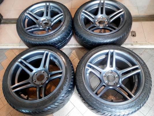 ล้อ Cosmis แท้ ขอบ17 น9ล10 5/114 พร้อมยาง225/45 255/40 ปี12