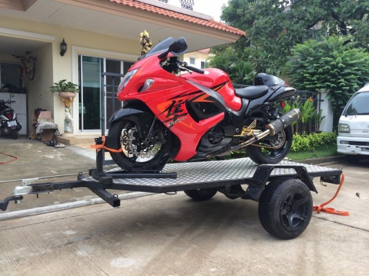 ขออนุญาติขาย เทเลอร์ บรรทุกมอไซค์ ขนาด ความกว้าง 1เมตร ยาว 2.4 เมตร พื้นมิเนียม