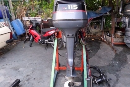ขาย เครื่องเรือ YAMAHA 115 แรง 2 จังหวะ นำเข้าจากญี่ปุ่น เครื่องติดง่ายเดินดี 120,000