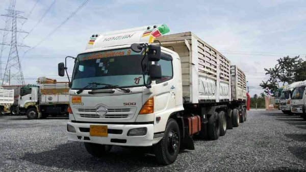 HINO  FM-1J.260เเรง.ดั้ม3.มิตรแม่ลูก.3เพลาวยัดปี2550ขายตามสภาพ