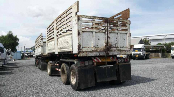 HINO  FM-1J.260เเรง.ดั้ม3.มิตรแม่ลูก.3เพลาวยัดปี2550ขายตามสภาพ