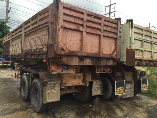 หางเทเลอร์เซมิคดั้ม2คาน ของSMM สามมิตร ยาว8ม. ยางสวยดี...