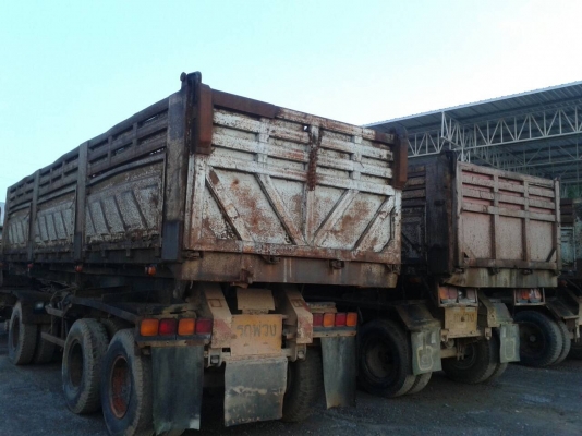 หางเทเลอร์เซมิคดั้ม2คาน ของSMM สามมิตร ยาว8ม. ยางสวยดี...