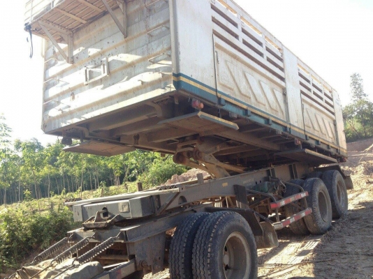 ขาย HINO 344 สองเพลา ดั๊มแม่+ลูก กระบะเหล็กสามมิตร รถปี 55