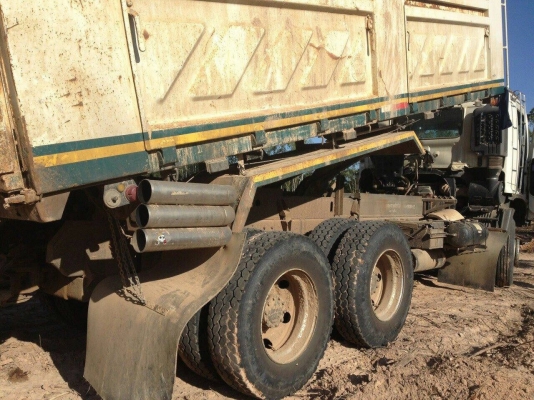 ขาย HINO 344 สองเพลา ดั๊มแม่+ลูก กระบะเหล็กสามมิตร รถปี 55