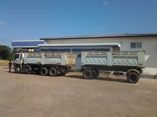 HINO  FM1M  พ่วงแม่ลูกดั้มสามมิตร