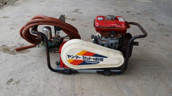 เครื่องฉีดยาแรงดัน YANMAR พร้อมสายฉีด เก่าญี่ปุ่น สภาพดี เครื่องพร้อมใช้งาน เครื่องฉีดยาแรงดัน YANMAR พร้อมสายฉีด เก่าญี่ปุ่น สภาพดี เครื่องพร้อมใช้งาน