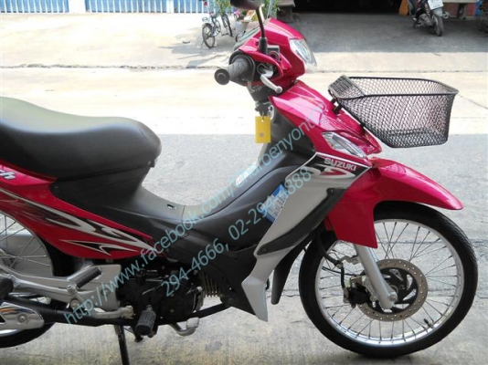 SUZUKI Smash 115cc. ปี 2013 ซูซูกิ สแมช สตาร์ทมือ สีชมพู สวยสด ใช้งานง่าย คล่องตัวสุดๆ