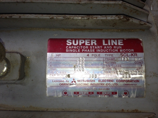 ขายมอเตอร์ มิตซูขนาด5แรงไฟบ้าน2สาย สภาพสวยพร้อมใช้งานขาย6500พร้อมส่ง ติดต่อ วรพจน์081-3467572