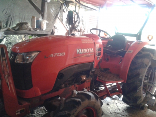 คูโบต้ารุ่นL4708พร้อมใบมีดและโรตารี่