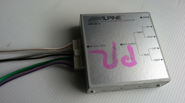 Alpine...RCA Adaptor กล่องแปลงสัญญาณสายลำโพงเป็น RCA แบบ 4 แชแนล