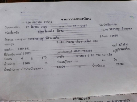 ขายดั้มISUZU ROCKY  เครื่อง175แรง เครื่องดี คัชซีสวย กระบะมิเนียมสวย แอร์เย็น พ.เพาเวอร์ เบรกทิฟฟี่ ภายในสวย สภาพพร้อมใช้งาน เอกสารพร้อมโอน สนใจโทร090-8588220คุณนะ ID:narong498 หรือwww.truck.in.th/498 FB:ณรงค์ ซื้อขายรถมือสอง