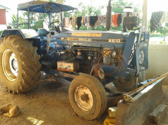 ขายรถไถ ฟร์อดFORD 6600เสื้อลาย สภาพพร้อมลุยงาน อุปกรณ์ครบ ใบดันหน้า ผานหลัง เครื่องดี ปั๊มดี