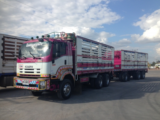 ขาย รถพ่วง 22ล้อdeca 360ไม่ดั๊มคอกเกษตรแม่ลูก ปี52