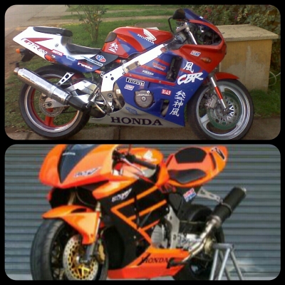 รับสั้ง ประกอบรถCBR 400 VFR400 แปลงใส่แฟริ่ง ตัว1000 เลือกได้ตามใจชอบ