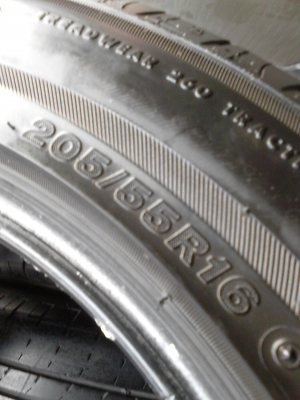 205/55R16 BRIDGESTONE TURANZA AR10  ( เบอร์CHM2212 ทั้ง 4เส้น )   TEL.081-427-3941