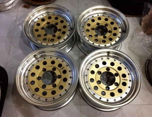 ขายล้อหยดน้ำ 2 ชิ้นแท้ ENKEI HR385 ขอบ 15x7 ออฟ12 6/139.7 สภาพดิมจากญี่ปุ่น