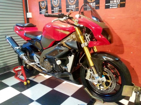 T&amp;T BIKE RAMA2 ขายรถเทพด่วน189000 ฿ aprilia Tuono 1000 ปี 2007 สวยเทพ การันตี รถสวยระดับ พีเมียม ชื่อชั้นดี นำเข้าจาก อิตาลี เอกสาร อินวอย+สรรพสามิต แท้ ฉบับจริงครบ