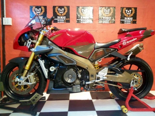 T&amp;T BIKE RAMA2 ขายรถเทพด่วน189000 ฿ aprilia Tuono 1000 ปี 2007 สวยเทพ การันตี รถสวยระดับ พีเมียม ชื่อชั้นดี นำเข้าจาก อิตาลี เอกสาร อินวอย+สรรพสามิต แท้ ฉบับจริงครบ