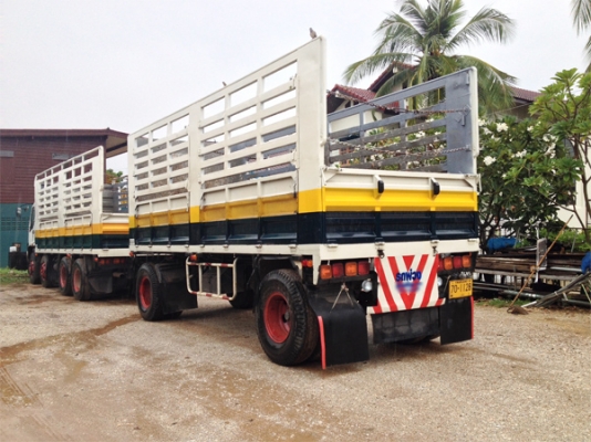 รถฝากขาย ขายรถพ่วง 20ล้อ DECA 270 ยูโรทู แม่12ล้อ ลูก2เพลา กระบะเหล็กไม่ดัมพ์คอกสูง แยกขายได้ หัวคัสซีก็ขาย