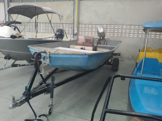 ขายเรือ16ฟุตพร้อมเทเลอร์ เครื่อง50แรง4จังหวะ ฮอนด้า