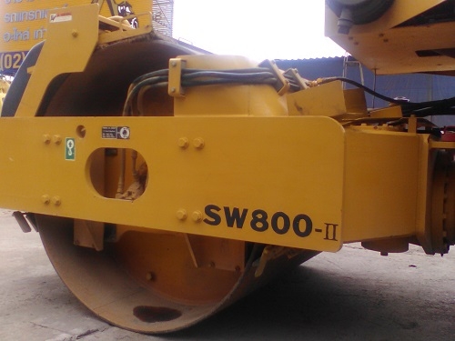 รถบดสั่นสะเทือน 8 ตัน Sakai SW800 รถเก่านอก เพิ่งเหยียบถึงไทย สภาพเดิมๆ