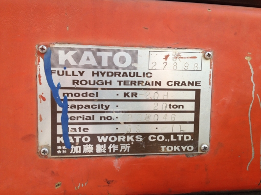 ขายรถเครน 20 ตัน KATO  KR20H3
