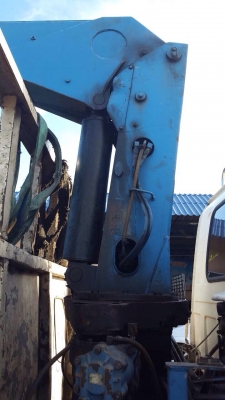 ขายรถบรรทุกหกล้อติดเครน ISUZU FRR12NA เครื่อง 6BG1-175 แรง ปี 36 ติดเครน 3 ตัน 3 ปอกท้องวี กระบะช่วงยาว 7.20 เมตร