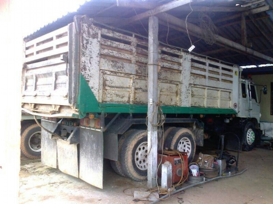 10ล้อดั้ม2เพลา185แรง HINO FM187LA-14910 เครื่อง HO7C-E71235 รถสวย เดิมๆ รถบรรทุกถังน้ำยาง..