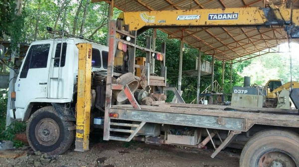 10ล้อติดเครน 4 ตัน รถท้ายลาด...พร้อมใช้..ร็อคกี้ ISUZU FVM เพลาเดียว 175 แรง ติดเครน TADANO 4ตัน
