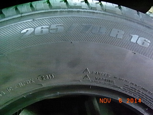 ขายยาง Michelin 265/70 R16 ปี 2013 สภาพสวย