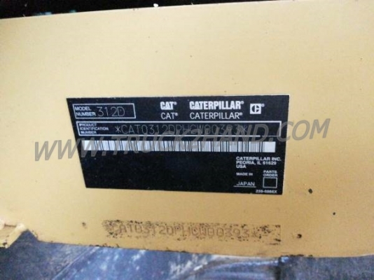 รถแบคโฮ ยี่ห้อ CAT 312 D พร้อมใช้งาน รถแบคโฮ ยี่ห้อ CAT 312 D พร้อมใช้งาน