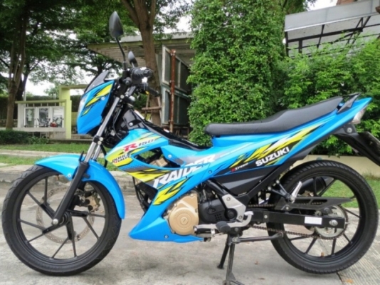 8 เดือน Suzuki Raider R150  สีฟ้า แรง สวย เดิมแท้ดี ไม่มีบิวด์  เพียง 45,900 บาท