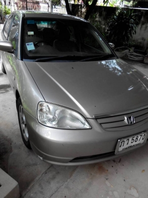 ขายรถเก๋งHONDA CIVIC ปี2001 วิ่ง230,000km เกียร์ออร์โต้ เซ็คศูนย์ตลอด มือเดียวป้ายแดง รถผู้หญิงใช้งาน สีสันสวย ไม่เคยชนไม่เคยเฉี่ยว เครื่องดี ภายในสวยสะอาด ห้องเครื่องสะอาด พร้อมใช้งาน เอกสารพร้อมโอน สนใจโทร090-8588220คุณนะ ID:narong498 หรือwww.truck.in.t
