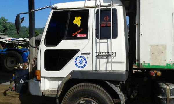 MITSUBISHI  FN527 TF 5xxx 10 ล้อ 2 เพลา ดัมพ์สามมิตรลอนเฉียง มีระบบลากจูง