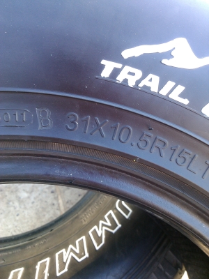 ขายยางR15*31*10.5ปี2011อยากเปลี่ยนเป็นยากมัดด่วนเลยครับมีคนมาแยกแม็กไปแล้วครับ