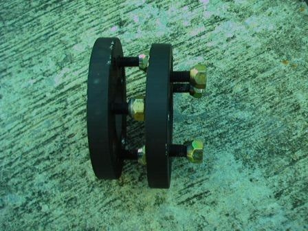 อแด๊ปเตอร์งานเหล็ก  1 คู่พร้อมน็อต 4 รู 100 หนา 20 mm