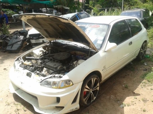 ขาย HONDA 3 ประตู  " รถหลุดจำนำคับ " เครื่องเดิมคาบู ล้อแม็ก17"  มาขับกลับได้เลย พร้อมขาย